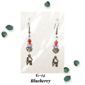 Blueberry - Sweet Dollop of Love Collection - Dangle Earrings
